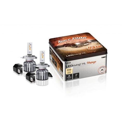 Kit 2 ampoules LED auto LEDriving® HL VINTAGE H4/H19/R2 64193DWVNT-2MB