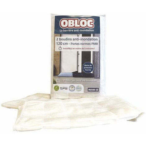 Kit 2 boudins inondation 120x18 OBLOC