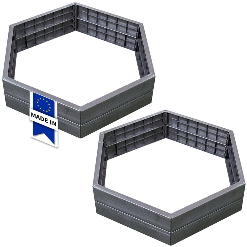 Kit 2 carrés potager ergo - héxagone - Graf