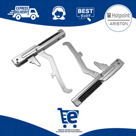 Kit 2 Cerniere Porta Vetro Sportello Forno Monoblocco Hotpoint Ariston C00056702