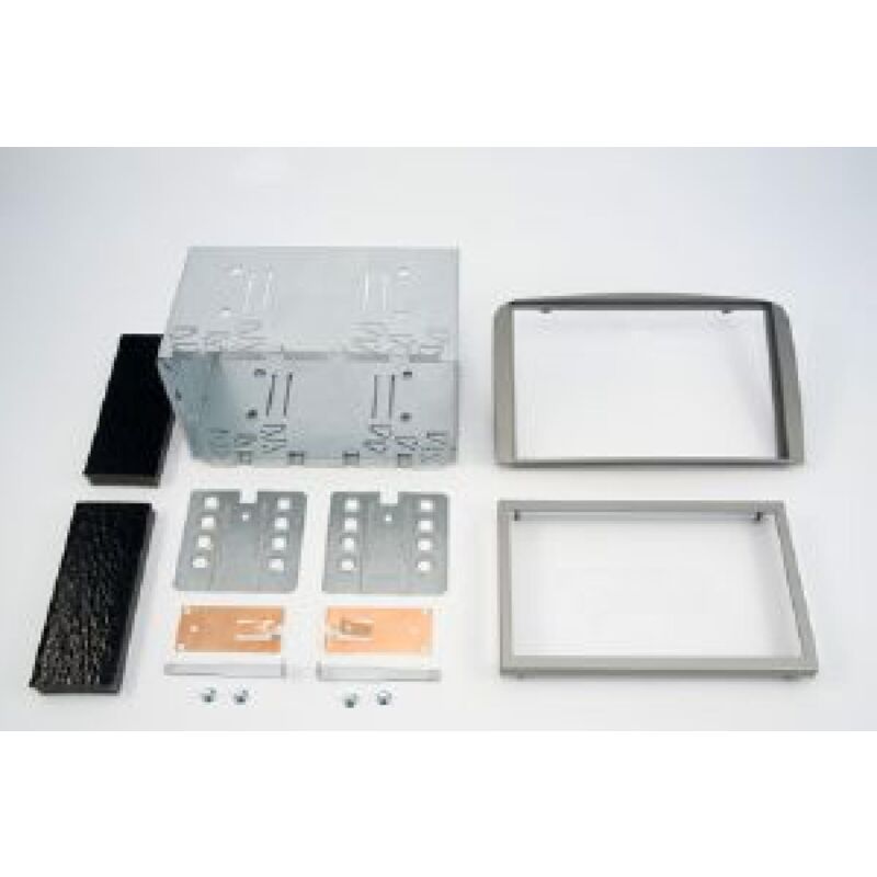 Adnauto - Kit 2 din compatible avec Alfa Romeo 147 ap05 - argent Clair