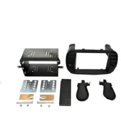 Kit 2 Din compatible avec FIAT 500 07-15 Noir Mat