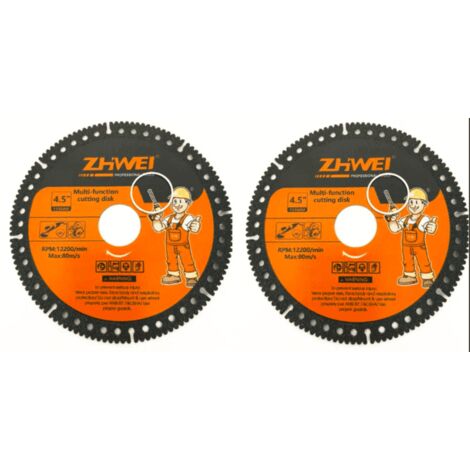 KIT 2 DISCHI MULTIFUNZIONE TAGLIO 115x22.23x1 mm SEGMENTATO SMERIGLIATRICE 312zh