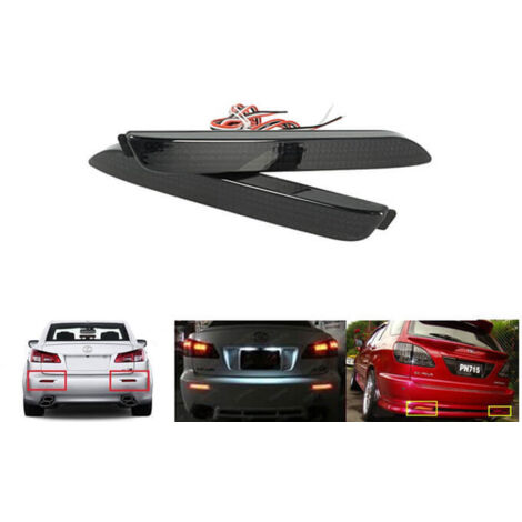 Kit 2 Fanali Posteriori A Led Nero Fume Lexus IS F GX470 RX300 Toyota Harrier Verso Avalon Matrix Sienna Venza