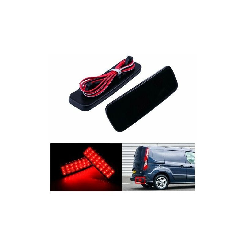Image of Carall - Kit 2 Fanali Posteriori a Led Nero Fume Per Ford Transit Tourneo Custom Courier