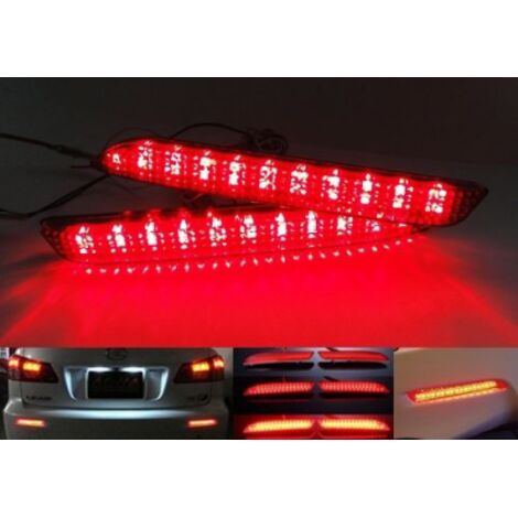 Kit 2 Fanali Posteriori A Led Rosso Lexus IS F GX470 RX300 Toyota Harrier Verso Avalon Matrix Sienna Venza