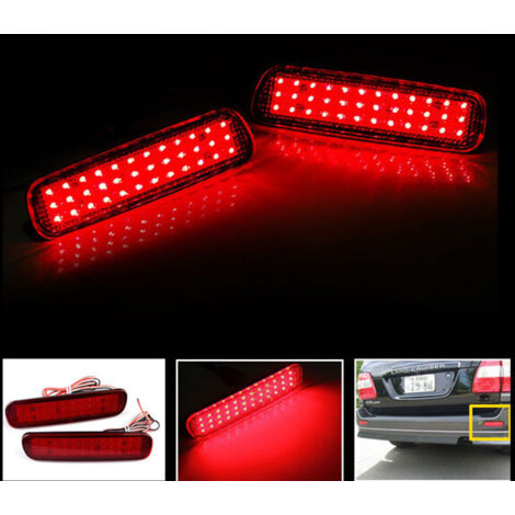 Kit 2 Fanali Posteriori A Led Rosso Per Toyota Land Cruiser J100 Cygnus Lexus LX470 Sostituzione Riflettore Catarifrangente