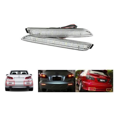 Kit 2 Fanali Posteriori A Led Trasparente Lexus IS F GX470 RX300 Toyota Harrier Verso Avalon Matrix Sienna Venza
