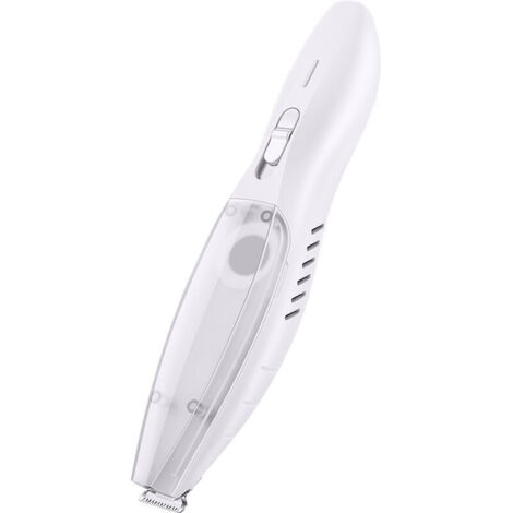 Kit 2 in 1 per la toelettatura degli animali domestici con rasoio elettrico per una delicata rifinitura di zampe, muso e orecchie (bianco)