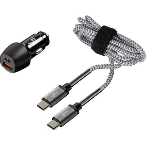 Kit 2 in 1 Type-C Pro - PD / QC 3.0 - 18W - 12/24V