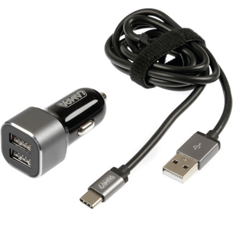 Kit 2 In 1 Usb Type-C - Fast Charge - 12/24V