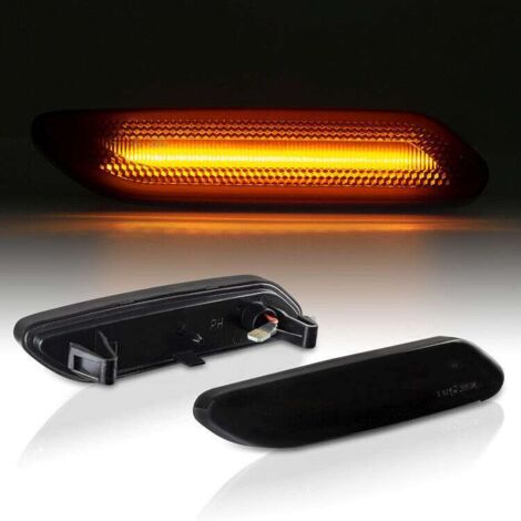 KIT 2 INDICATORI DI DIREZIONE LATERALI A LED COMPATIBILE CON BMW Mini Countryman R60 Paceman R61 , VETRO FUME