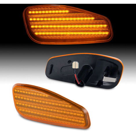 KIT 2 INDICATORI DI DIREZIONE LATERALI A LED COMPATIBILE CON Jeep Renegade, anno di costruzione dal 2014 , VETRO GIALLO