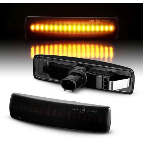 KIT 2 INDICATORI DI DIREZIONE LATERALI A LED COMPATIBILE CON LR DISCOVERY III, FREELANDER II, RR SPORT  , VETRO FUME