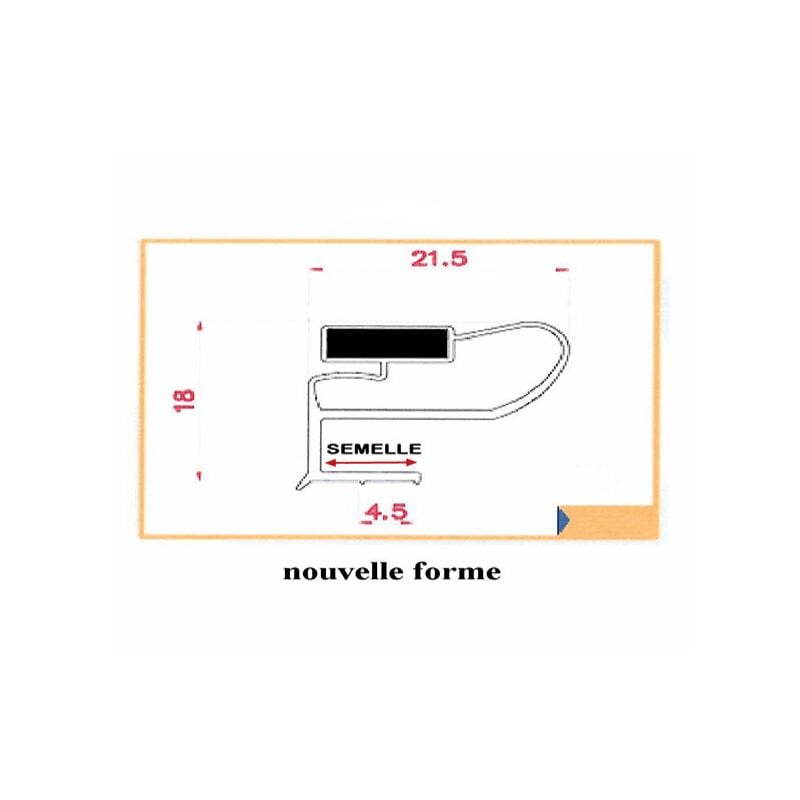 KIT 2 JOINTS A SEMELLE 2000 X1000 M/M pour REFRIGERATEUR -...