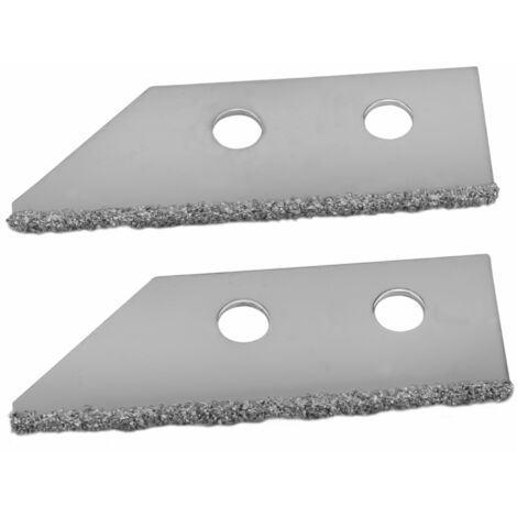 Kit 2 lames de rechange carbure de tungstène – Compatibles gratte-joint manuel – Ultra résistantes – Pour joints carrelage, faïence, pierre