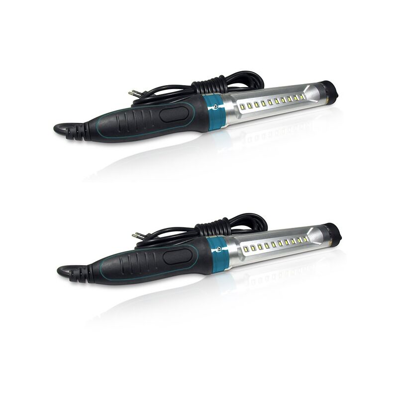Kit 2 Lampade da lavoro da 10 LED / 6W con cavo 5