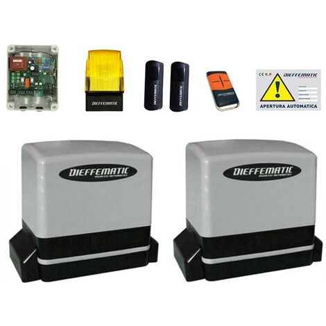 Kit 2 Motori Automazione Cancello Scorrevole 230v 900kg Per Doppia Due Anta Dfm