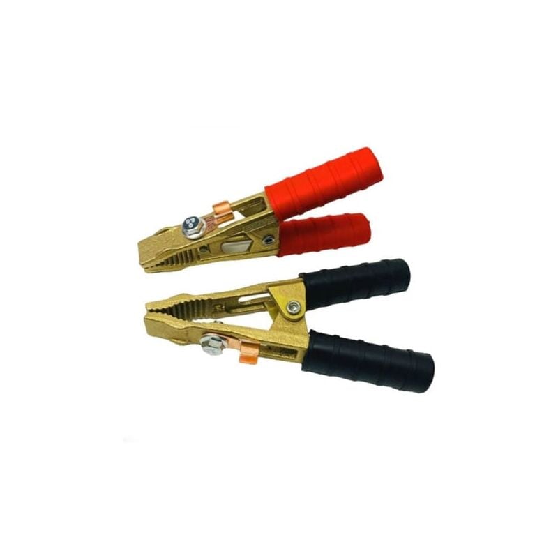 Kit 2 pinces pro(+ et -) en laiton de batterie ou de demarrage 250B,Pinces de demarrageou de batterie,
