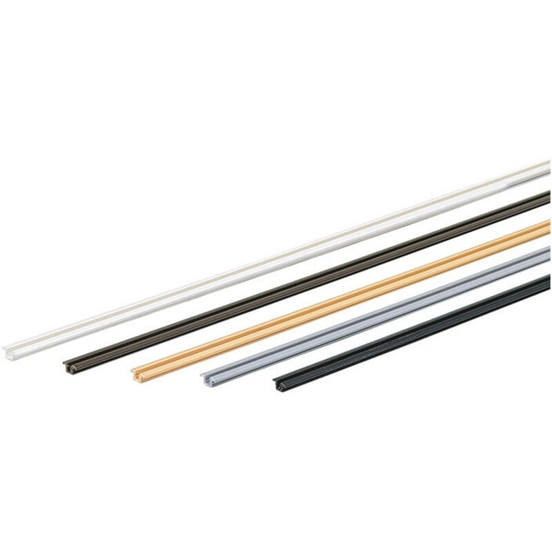 Hettich - Profil de roulement et de guidage pour Slide Line 55 6000 mm alu argenté