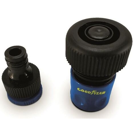 Kit 2 raccordi tubo acqua irrigazione maschio femmina 3/4" Goodyear gy10047