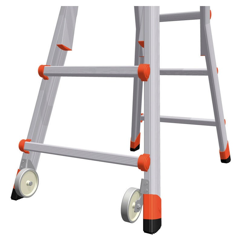 Gierre - Kit 2 roulettes pour échelles pliable multifonction Hailo