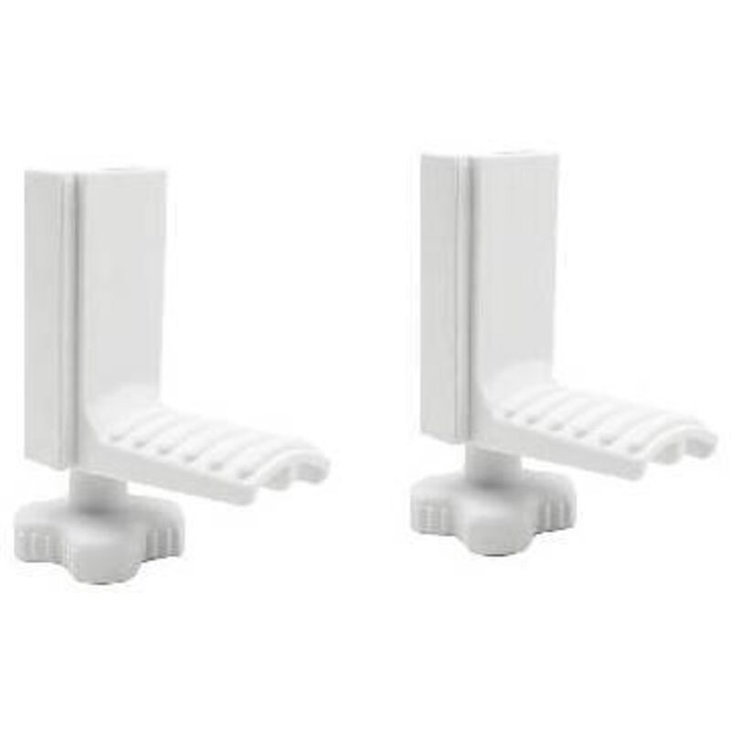 KIT 2 STAFFE E 2 VITI PER BLOCCAGGIO CIAMBELLA Misura: Bianco