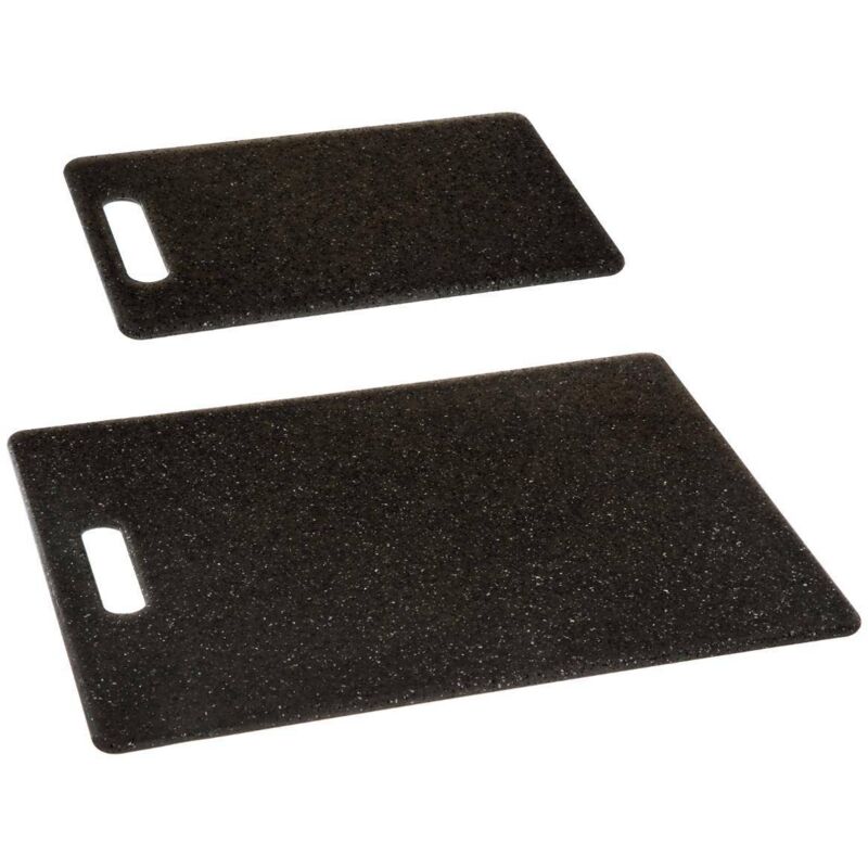 Five Simply Smart - Lot de 2 Planches à découper Noir effet pierre - Five