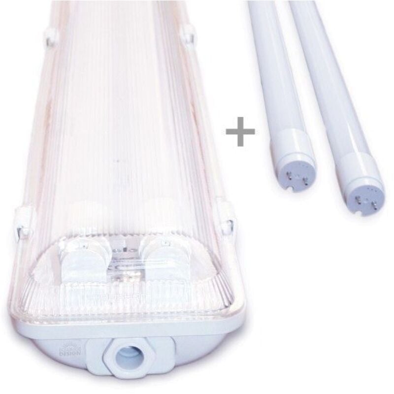 Kit de 2 tubes led Arum Lighting 150cm - 6000K - Avec boitier étanche