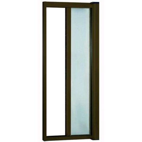 Kit 2 Zanzariere Alluminio Sottili Orizzontale Marrone Cm.140X250