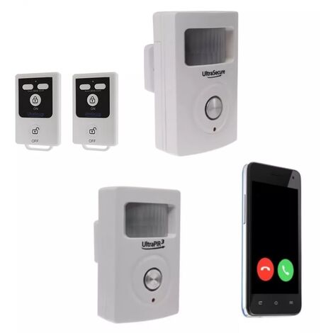Kit 2 zones alarme GSM 3G sans-fil autonome - 2 détecteurs mouvement + 2 sirènes + alerte par appel/SMS (gamme BT)