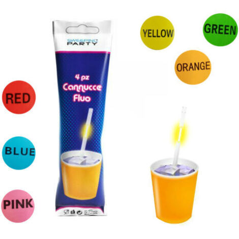 KIT 24 PIÈCES PAILLES LUMINEUSES STARLIGHT PARTY FLUORESCENT CONCERTS SOIRÉES