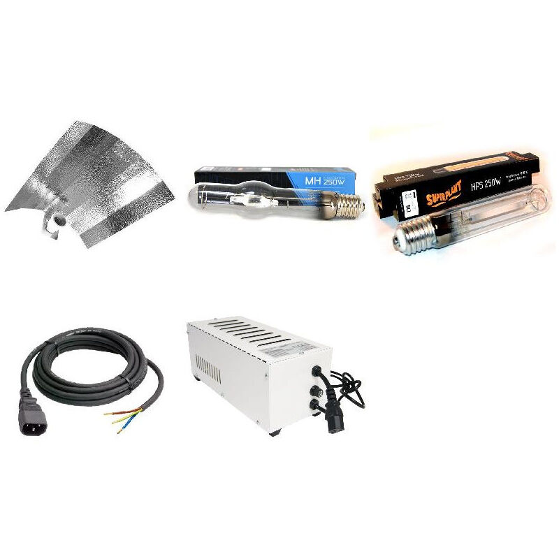 Pack - Kit 250W classe 2 complet cablé croissance et floraison