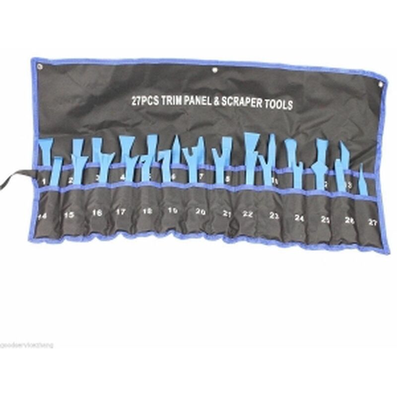 

Kit 27 pc herramientas extracción paneles de las puertas/molduras/tapacubos/salpicaderos