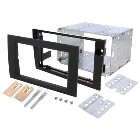 Kit 2DIN Autoradio FA138C compatible avec Audi A4 00-08 Seat Exeo ap08 - Anthracite