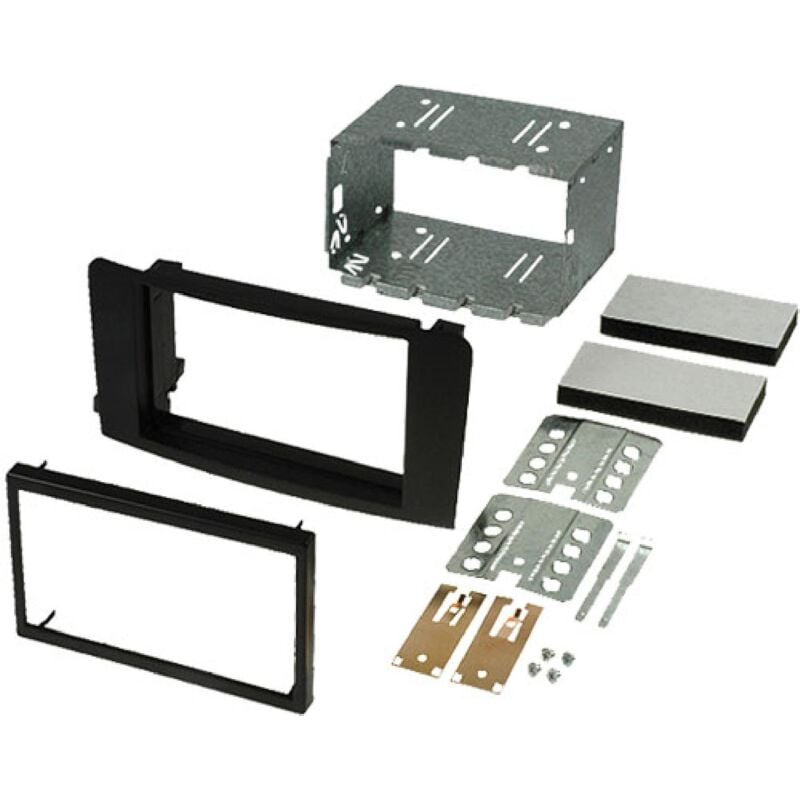 Kit Facade Autoradio KA198B compatible avec Mercedes ml W164 05-11 noir