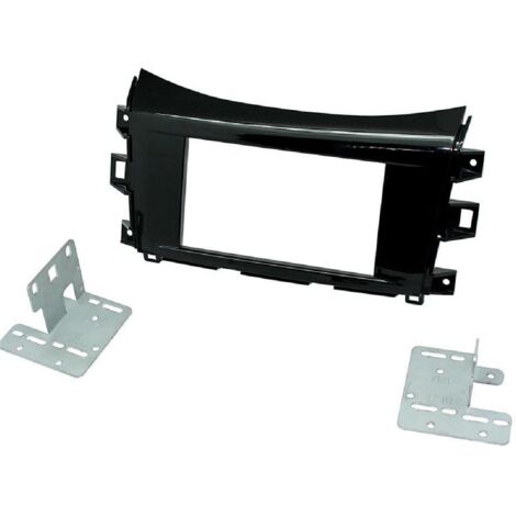 Kit 2DIN Autoradio FA507A Compatible avec Renault Alaskan ap16 - Noir brillant