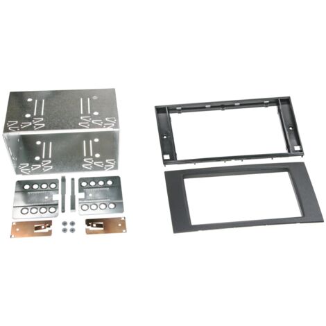 Kit 2Din compatible avec FORD CMax SMax Fiesta Focus Fusion Galaxy Kuga Transit 04-10 - Noir