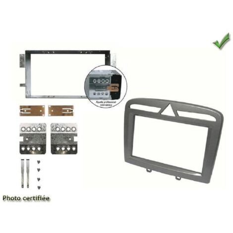 Kit 2Din compatible avec Peugeot 308 308CC 408 RCZ - Argent