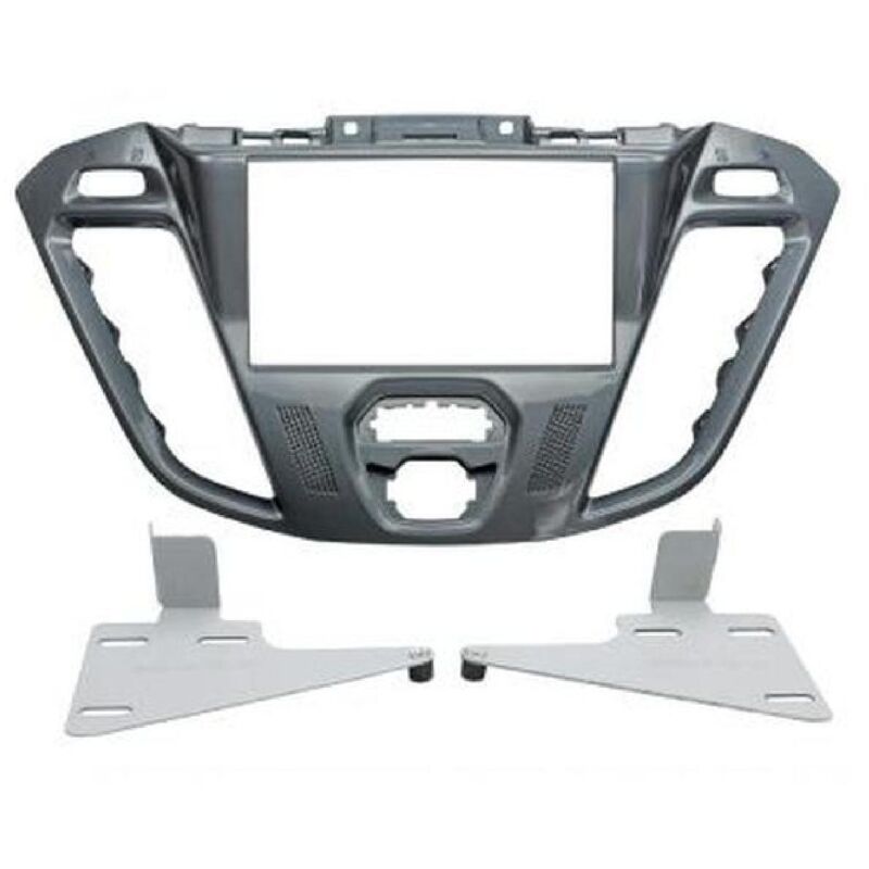 Kit 2DIN compatible avec Ford Transit Custom - Gris brillant