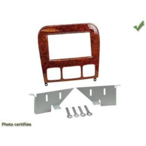Kit 2DIN Mercedes compatible avec Mercedes classe S W220 1998 a 2005 finition effet ronce de noyer