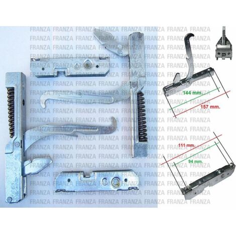KIT 2PZ CERNIERE MOLLE PORTA FORNO CUCINA FRANKE LOFRA 155mm