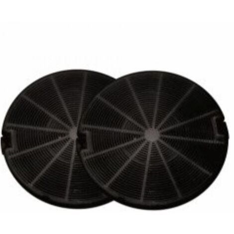 KIT 2PZ FILTRI CIRCOLARI CARBONI ATTIVI Ø190 H35 ELICA TURBOAIR IKEA ELECTROLUX