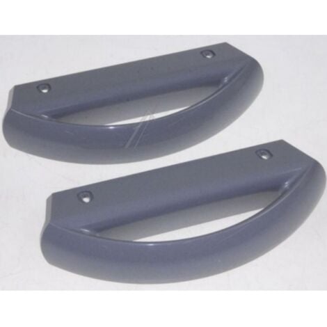 KIT 2PZ MANICI MANIGLIE PORTA FRIGORIFERO AEG ELECTROLUX REX ZOPPAS 20,5cm GRIGI