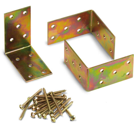 Kit 3 angolari 50x50 mm con viti per fissaggio cavaliere – 3 pz