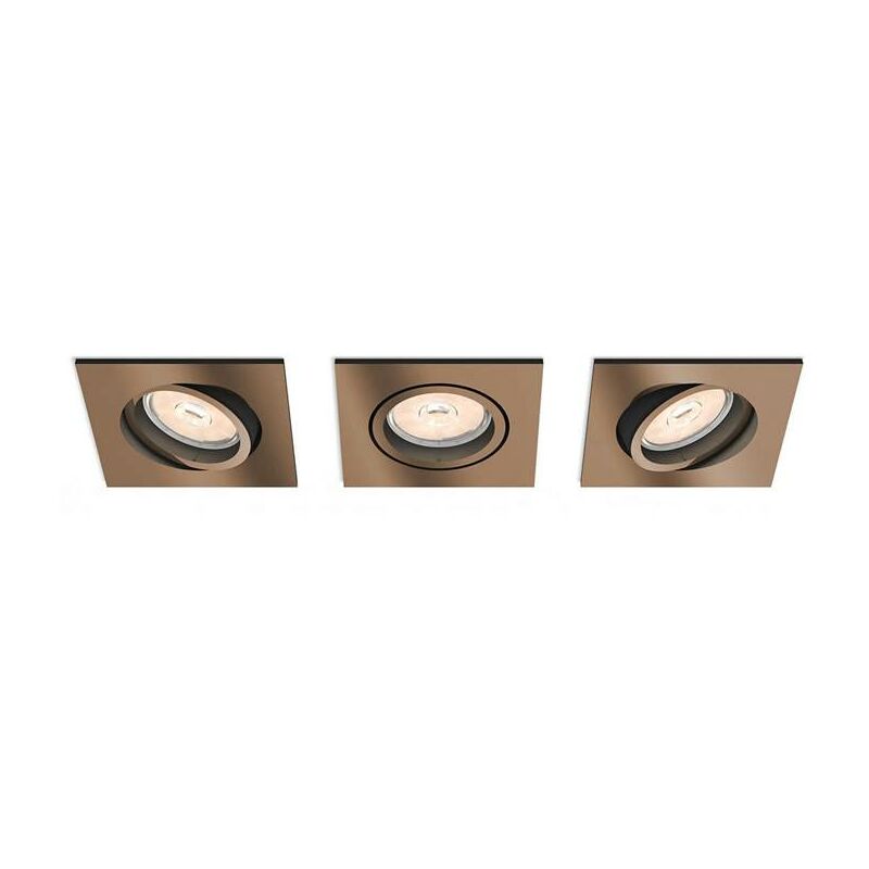 

Kit 3 aros 'Donegal' cuadrados color bronce