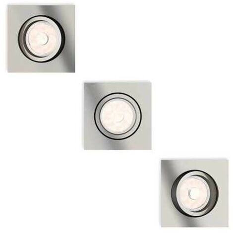 Kit 3 Aros Empotrables "Donegal" Aluminio Cuadrado 5040317Pn