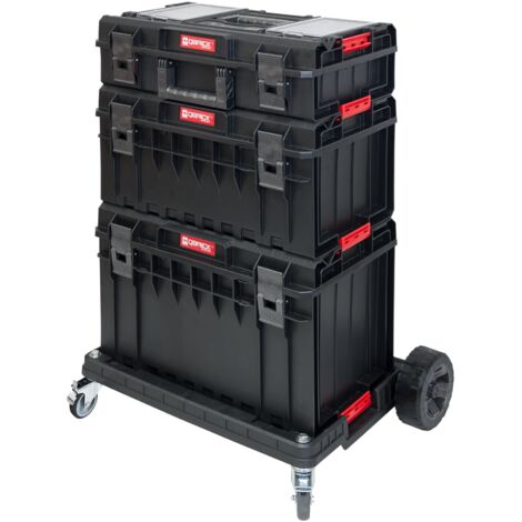 Kit 3 Boites À Outils Vides + Plateforme + Organisateurs Qbrick System ONE Pro