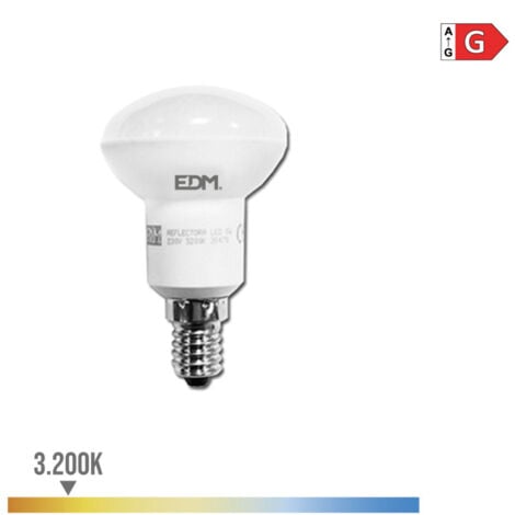 KIT 3 BOMBILLAS DICROICAS LED GU10 5 W 450 lm 3200 K LUZ CALIDA Ø5 x 5,5 cm