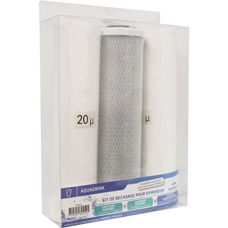 Merkur - Kit de trois cartouches pour Osmoseur 5 étapes